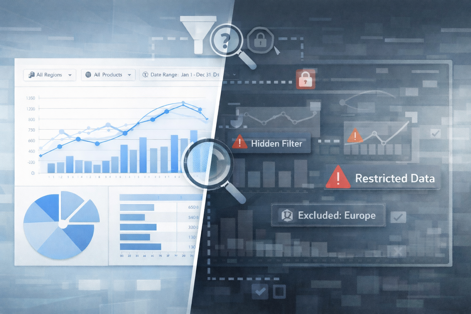 Data filteres in dashboards