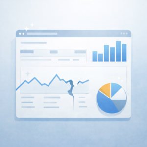 Clean analytics dashboard illustrating that clean data does not always mean correct data