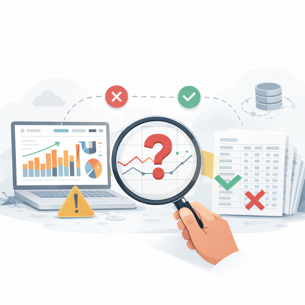 Dashboard data mismatch between analytics dashboard and raw data